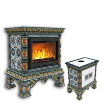 КимрПечь Изразцовая печь Кострома центральный Март (топка: Ладья-700) (топка: Ладья-700)