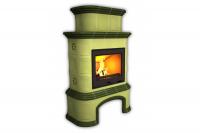 Камин КимрПечь Прованс с дровником пристенный двухъярусный Олива