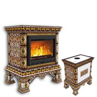 КимрПечь Изразцовая печь Кострома центральный Октябрь (топка: Ладья-700) (топка: Ладья-700)