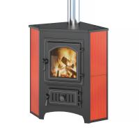 Печь-камин ВЕЗУВИЙ ПК-01 угловой (220) красная