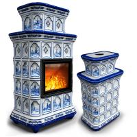 КимрПечь Истра центральный двухъярусный Голландия (комплектация: Облицовка для топки МЛ 700)