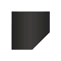 Лист под печь Угловой КПД черный LP12 2мм 1200х1200