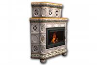 Камин КимрПечь Медальон угловой двухярусный Физалис