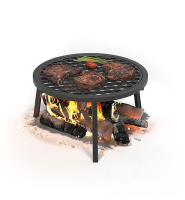 Решетка чугунная Везувий "СТЕЙК" Ø 450мм с подставкой