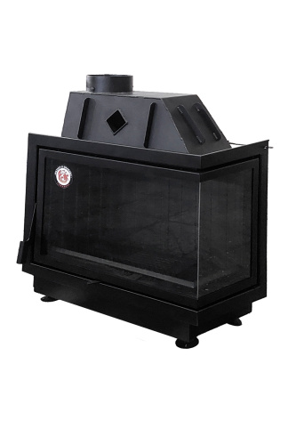 Топка Экокамин Альфа 800 L / R два стекла черный шамот