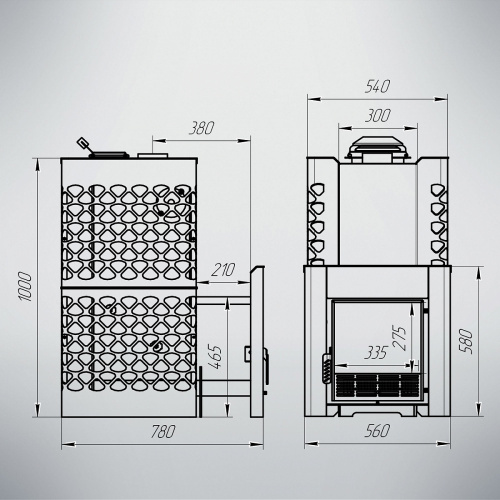 Печь для бани Варвара Терма Грация