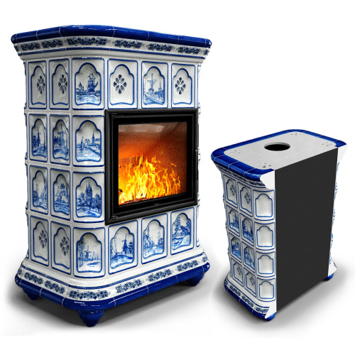 КимрПечь Истра пристенный Голландия (комплектация: Облицовка для топки МЛ 700)