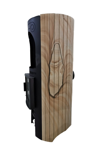 Печь отопительно-варочная Ферингер Лада Ламель "Окаменевшее дерево" перенесенный рисунок до 150 м3