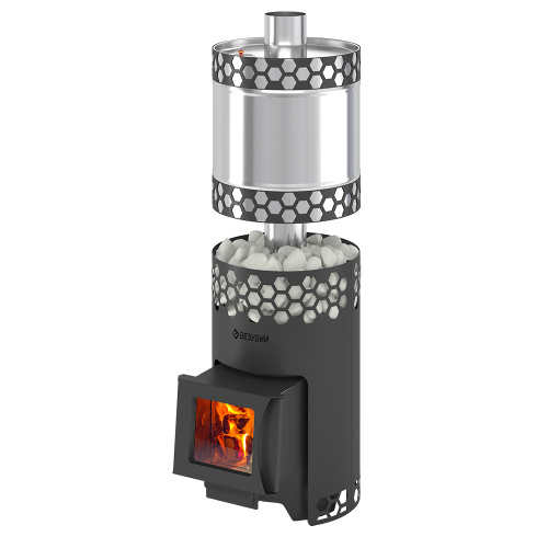 Печь для бани Везувий "Чёрная Пчёлка 20" с баком