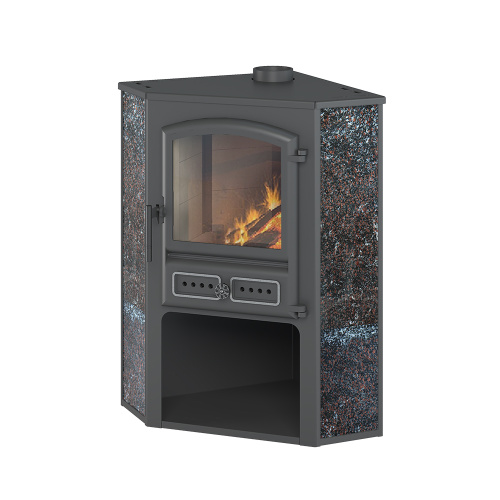  Камин ЭТНА (БКД) угловой "Талькохлорит" Ø 115мм