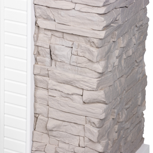 Комплект Портал Firelight Florida 25 белый, серый + Очаг Electrolux EFP/Р-2520LS N