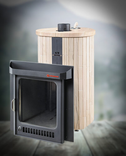 Печь для бани Ферингер Ламель Оптима "Окаменевшее дерево" наборный до 28 м³ (серия ПФ)