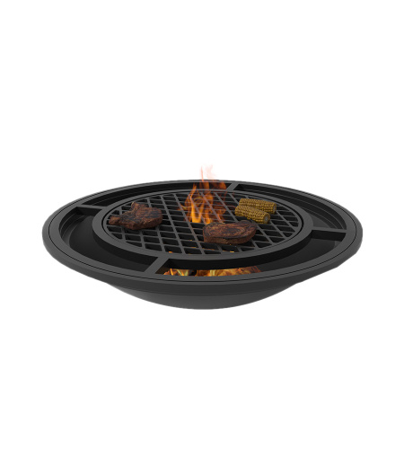 Чаша Везувий чугунная костровая Fantastic Ø 700 Престиж (чаша+подставка+крышка)