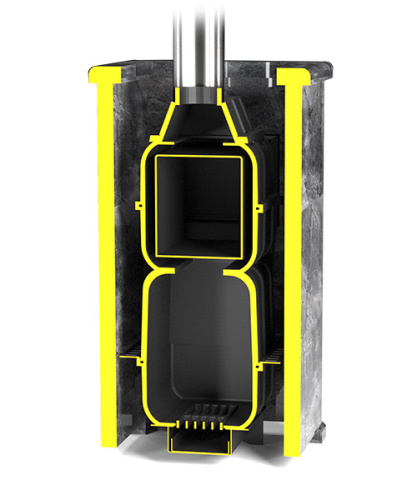 Печь для бани Везувий Легенда Русский Пар 24 (240) в облицовке талькохлорит