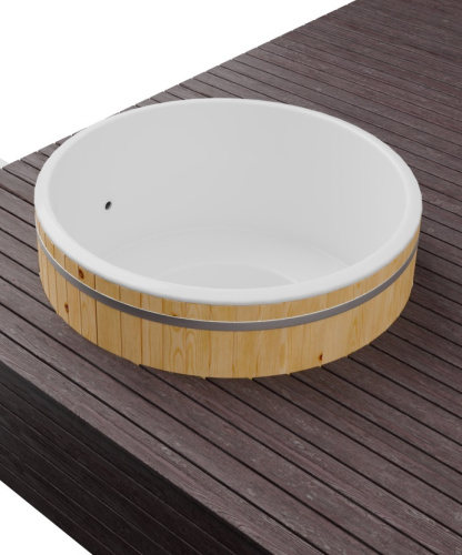 Купель BONDARSPA встраиваемая в террасу. Не полное погружение.