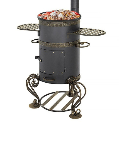 Печь Везувий "Шмель" под казан 12л на подставке 