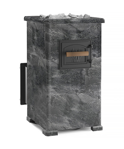 Печь для бани Везувий Легенда Русский Пар 24 (240) в облицовке талькохлорит