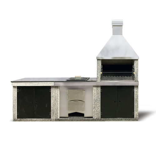 Уличная кухня Grill-Roks Stella XL жаровня + стол + печь под казан