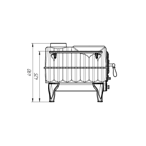 Печь ПроМеталл отопительно-варочная "ТАЙГА" PRO