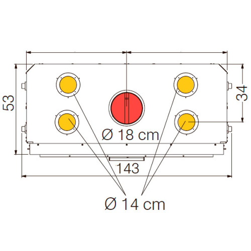 Топка Edilkamin WINDO 120 N BIANCO (футеровка белого цвета)	