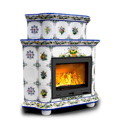 КимрПечь Прованс угловой двухъярусный Луг (топка: Ладья-600)