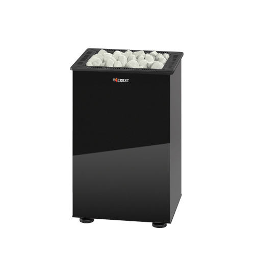 Печь Электрокаменка ЭВЕРЕСТ (EVEREST)  ЧЕРНЫЙ КРИСТАЛЛ (BLACK CRYSTAL) S45 4,5 кВт (3-6 м3)