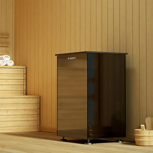 Печь Электрокаменка ЭВЕРЕСТ (EVEREST)  ЧЕРНЫЙ КРИСТАЛЛ (BLACK CRYSTAL) S45 4,5 кВт (3-6 м3)