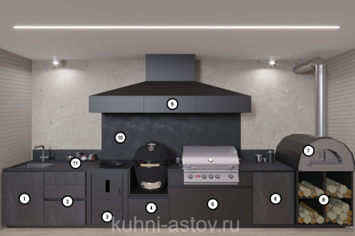Кухня ASTOV BBQ № 52