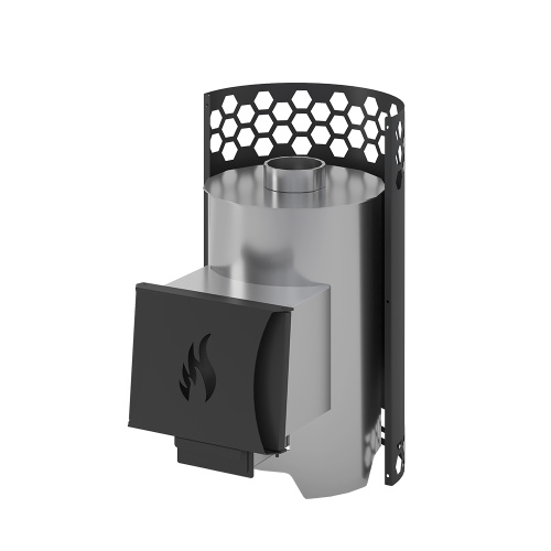 Печь для бани Везувий "Чёрная Пчёлка" Нержавеющая сталь (Inox)