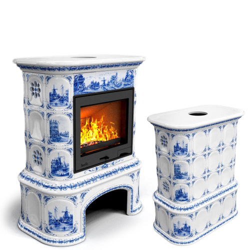 КимрПечь Прованс с дровником центральный Голландия (топка: Ладья-600)