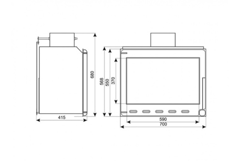 Топка КимрПечь Ладья 700