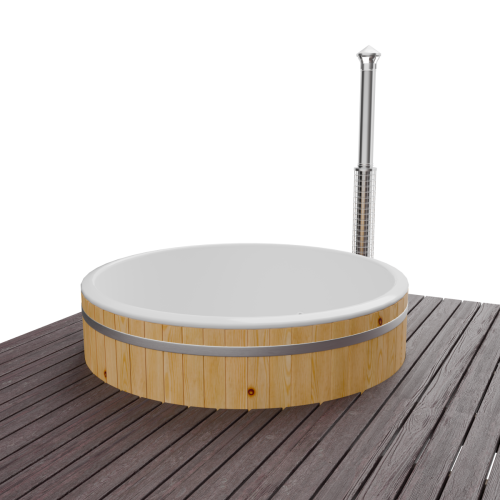 Купель BONDARSPA встраиваемая в террасу. Не полное погружение.