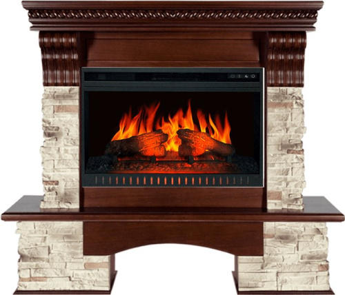 Комплект Портал RoyalFlame Aberdeen Тёмный дуб/Сланец + Очаг Vision 26 EF LED FX