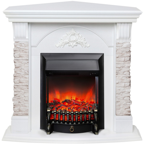 Комплект Угловой Портал Real Flame Athena Corner GR STD/EUG/25"5/24 + Очаг Royal Flame Fobos FX