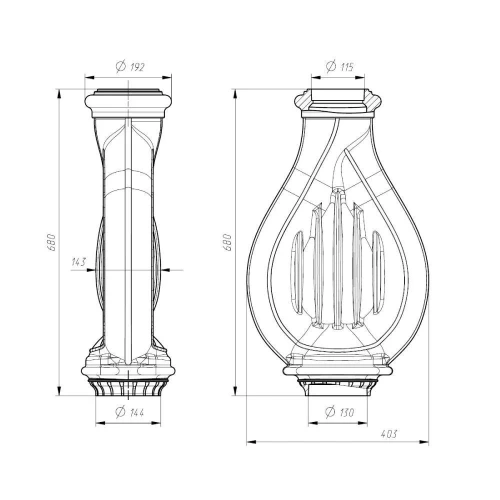 Конвектор ПроМеталл «ЛИРА» ДЛЯ БАХТЫ 130М-115М черный/серый