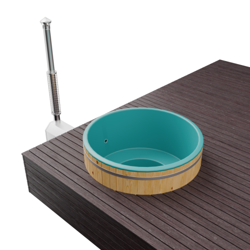 Купель BONDARSPA встраиваемая в террасу. Не полное погружение.