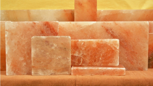 Гималайская соль кирпич 20х10х5 см фактурный с пазом