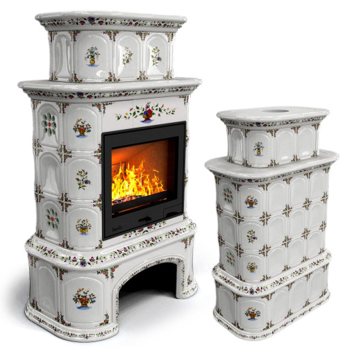 КимрПечь Прованс с дровником центральный двухъярусный Руан (топка: Ладья-700)