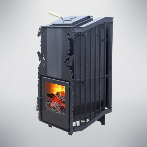 Печь для бани Варвара Терма Каменка укороченная стекло