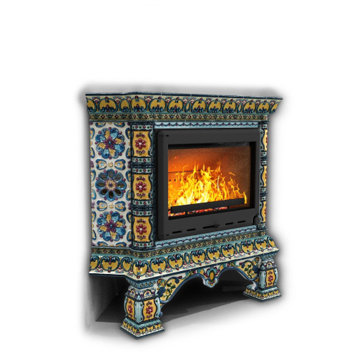 КимрПечь Изразцовая печь Кострома угловой Март (топка: Ладья-600)