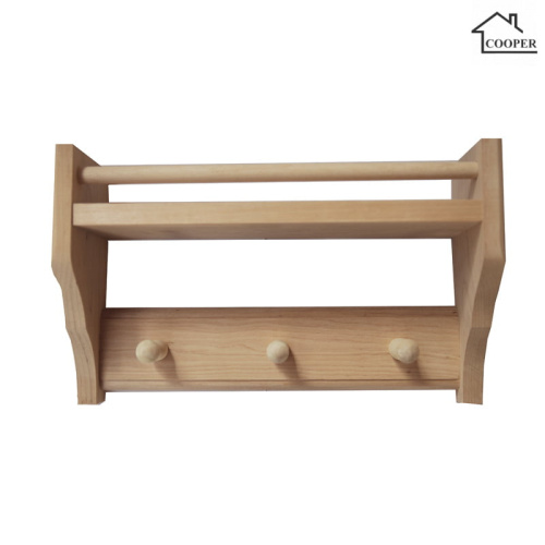 Полка Cooper 1 уровень 3 рожка ольха М-48