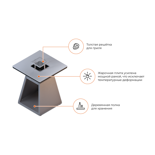 Очаг Gratar Expert EGO 740PYR