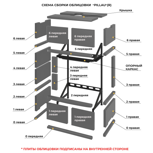 Камин ASTON 700 R/L «PILLAU» Н-1280 Талькохлорит