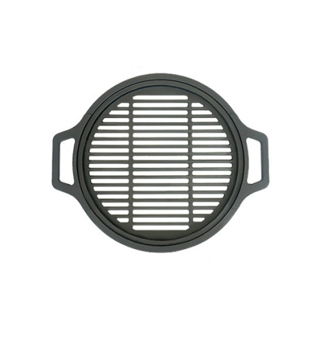 Решетка чугунная круглая Везувий "СТЕЙК" Ø 380мм ( с ручками)