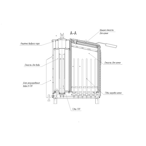 Электрическая паротермальная печь ВВД Инжкомцентр «ПАРиЖАР PRO» 18 кВт (380 В)